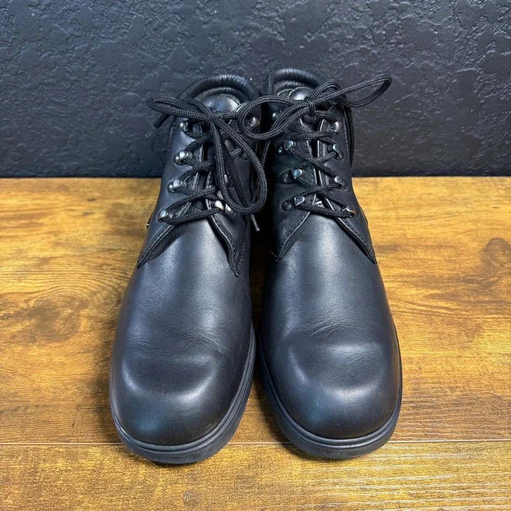 Josef Seibel‎ Sympatex Black Leather Waterproof Ankle Boots Mens Size 9M